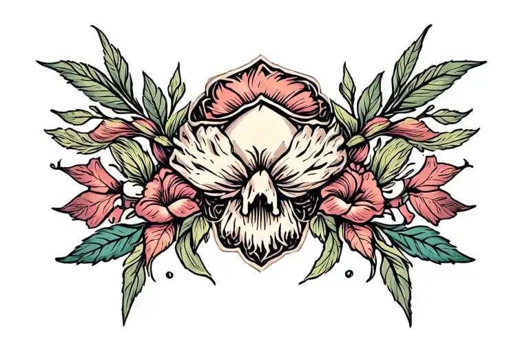 Breast tattoo design idea