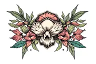 Breast tattoo design idea