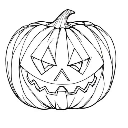 a jack-o-lantern tattoo design idea