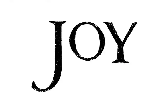 "Joy" tattoo design idea