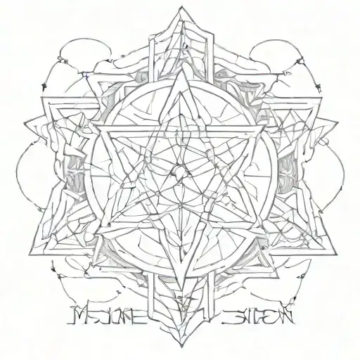 bring me the horizon hexagram with "cancer is a word not a fucking sentence" written in it tattoo design idea