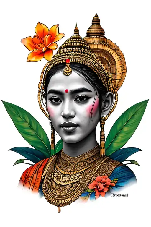 Cambodia tattoo design idea