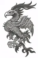 albanian eagle tattoo design idea