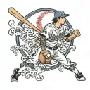 dodger baseball tattoo design idea