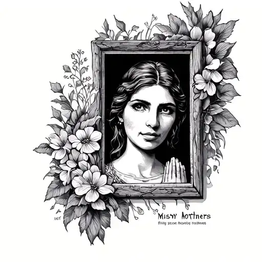 I miss my mothers southern drawl and her praying through the walls in the evening tattoo design idea