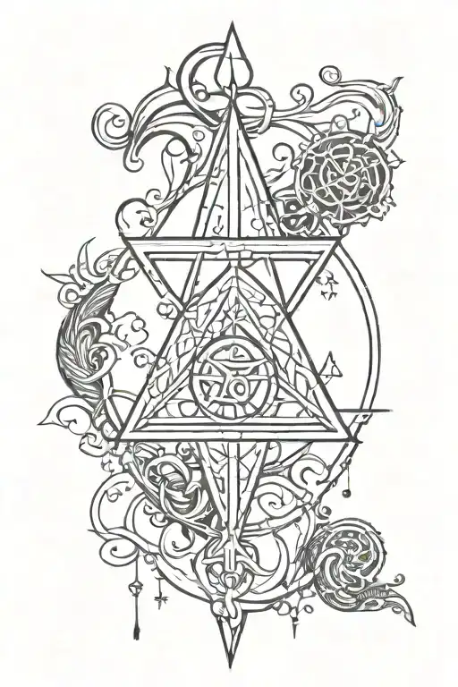 witchcraft inspired tattoo tattoo design idea