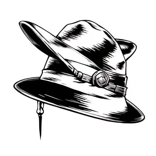 luffy's hat tattoo design idea