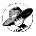 luffy's hat tattoo design idea