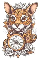 slow down, but hurry up tattoo design idea