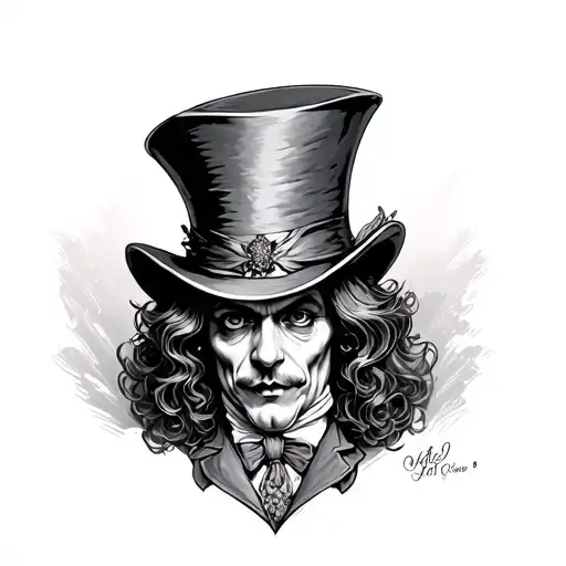 Mad Hatter tattoo design idea