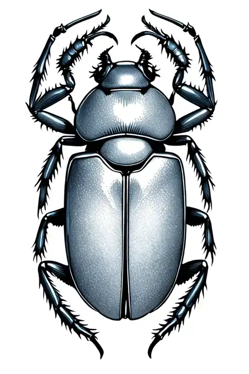 scarab beetle tattoo design idea