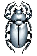 scarab beetle tattoo design idea