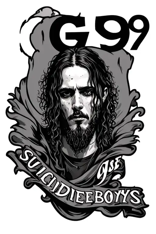 Suicideboys Tattoo with G59 logo incorporated tattoo design idea