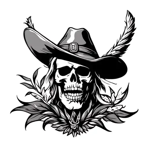 straw hat pirates and tribal design tattoo design idea