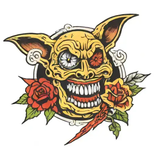 psycho killer tattoo design idea