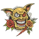 psycho killer tattoo design idea