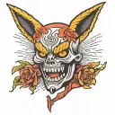 psycho killer tattoo design idea