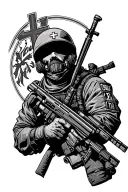 combat medic tattoo design idea