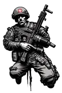 combat medic tattoo design idea