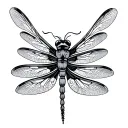 Dragonfly tattoo design idea