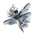 Dragonfly tattoo design idea
