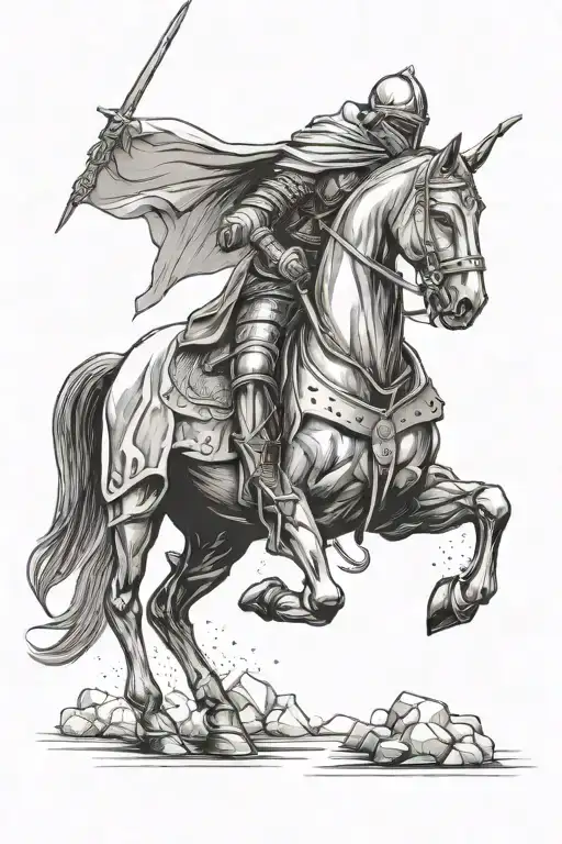 templar knight tattoo design idea