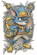 sly cooper tattoo design idea