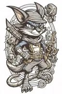 sly cooper tattoo design idea