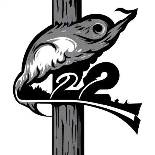 mile marker 22 tattoo design idea