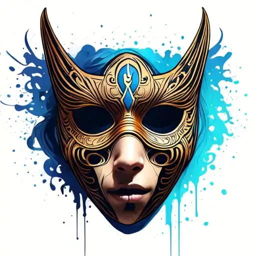 omni Mask tattoo design idea