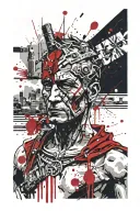 Julius Caesar assasination tattoo design idea