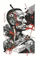 Julius Caesar assasination tattoo design idea