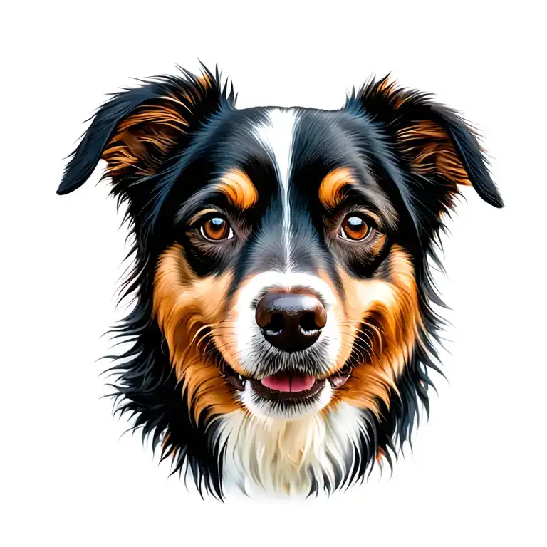 dog breed tattoo design idea