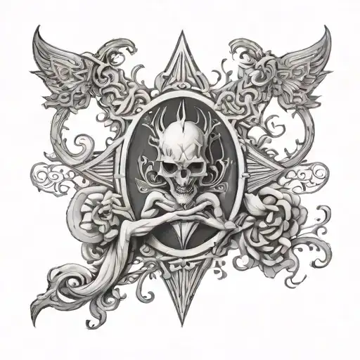 sucubus under belly tatto tattoo design idea