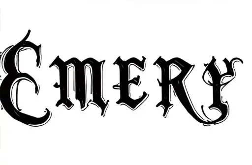 "Emery" tattoo design idea