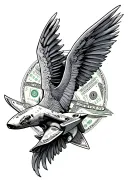 Money maker Risk taker Dream chaser tattoo design idea