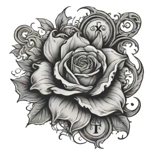 chosen one words tattoo design idea