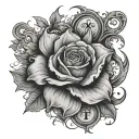 chosen one words tattoo design idea
