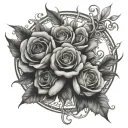 chosen one words tattoo design idea