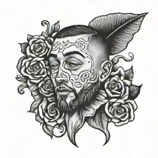mac miller inspired tattoo design idea