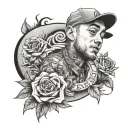 mac miller inspired tattoo design idea