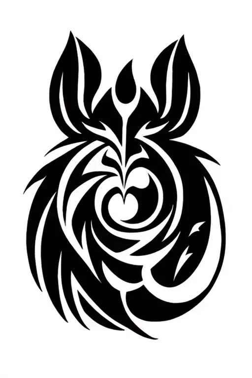 aquarius and virgo zodiac sign tattoo design idea