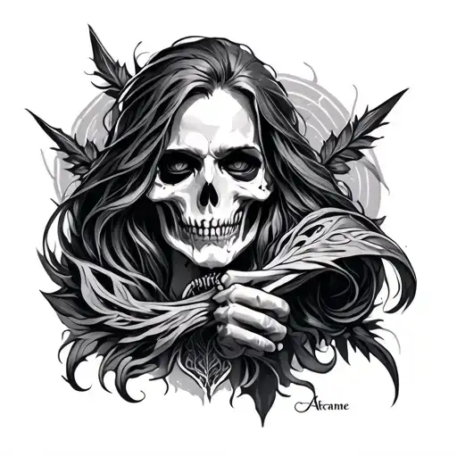 Arcane tattoo design idea