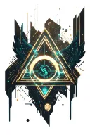 Cyber Sigilism "Triangle With Money Symbols And Floated..." Tattoo ...