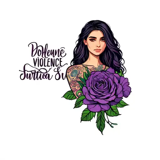 domestic violence survivor tattoo design idea