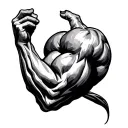 Bicep tattoo design idea