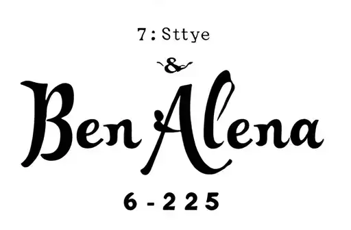 "Ben & Alena
7-6-2025 " tattoo design idea
