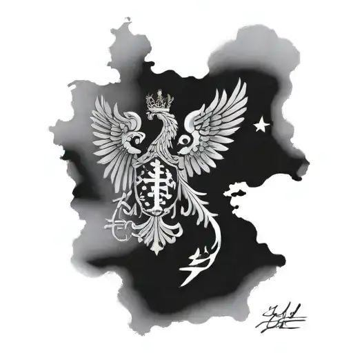 poland,spain and italy  tattoo design idea