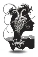 name savannah and jeremy with heartbeat line tattoo design idea