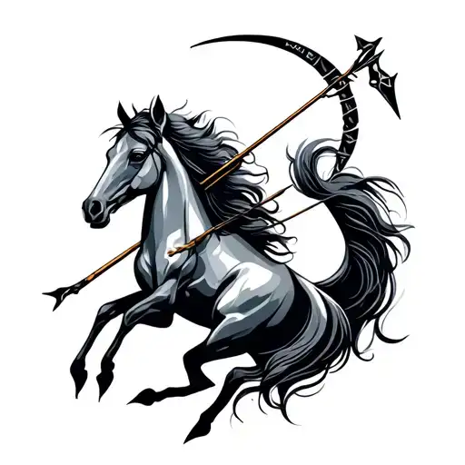 sagittarius zodiac sign tattoo design idea